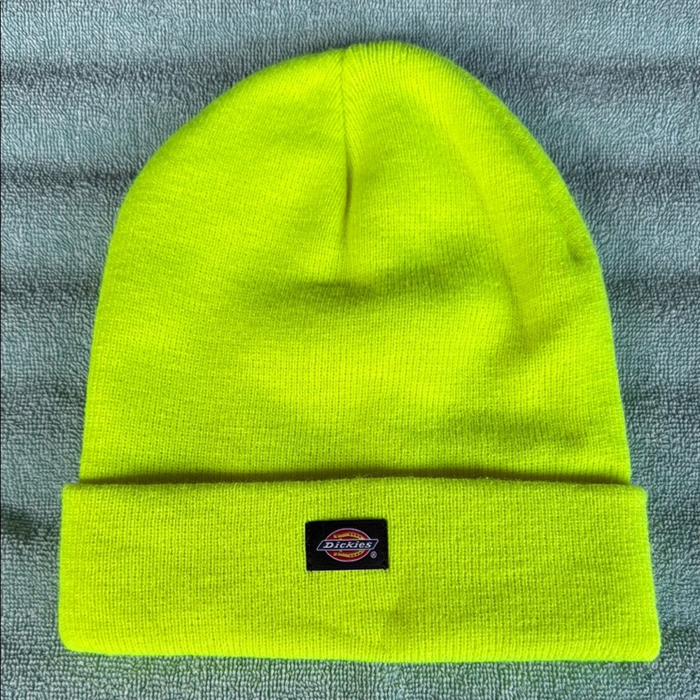 Dickies Yellow Knit Beanie Hat
